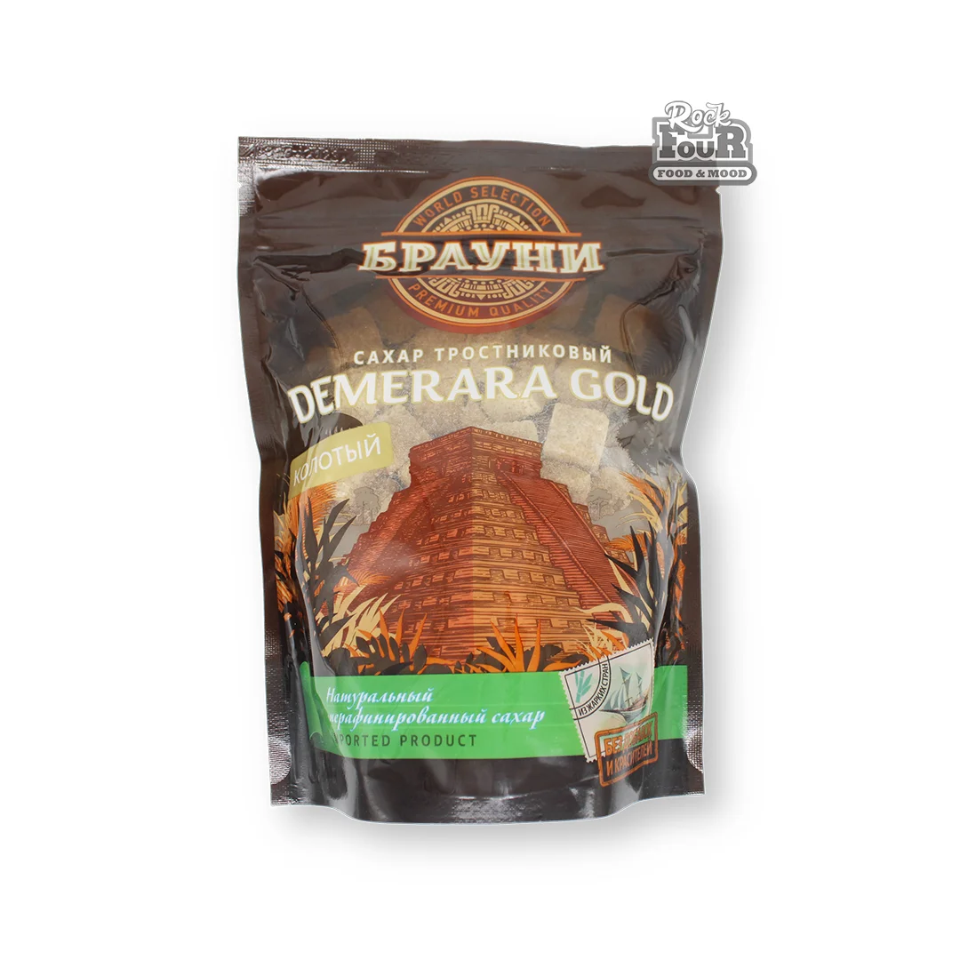 Cane sugar "Brownie Demerara Gold" cubes 450g
